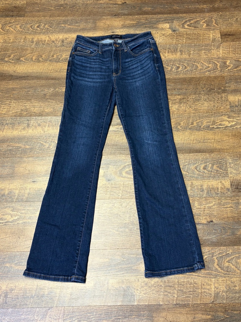 Judy Blue Mid Rise Bootcut Jeans Women’s 7/28 Stretch Dark Wash Blue